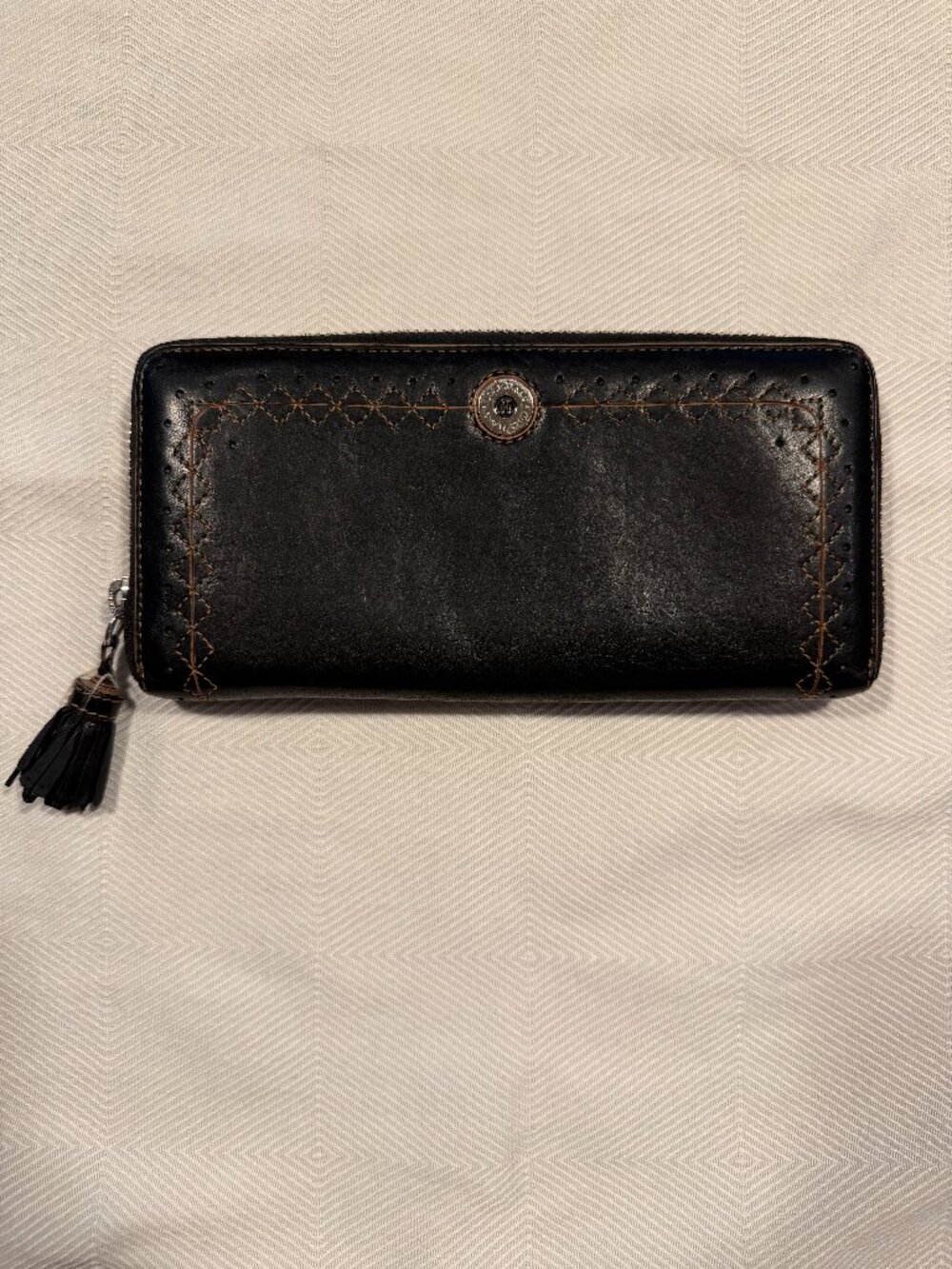 Cole Haan Zip Around Wallet - Black
